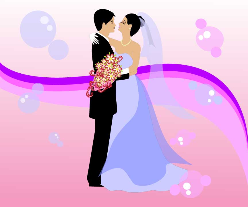 Jak přežít pejska na svatbě? Vyhněte se těmto 8 malérům Free-Wedding-Vector-Art