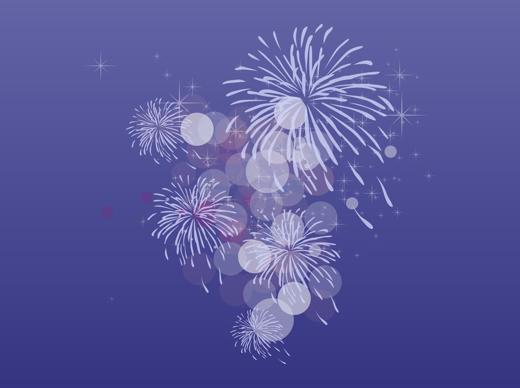 4+1 situací, podle kterých přežijete ohňostroje i s vyděšeným pejskem Fireworks-Vector