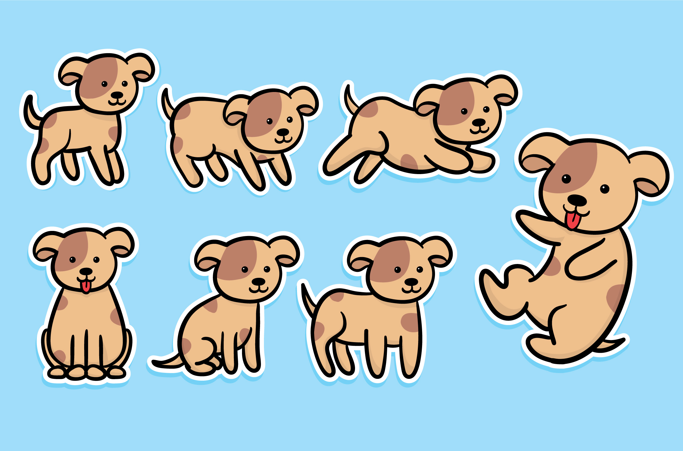 Corgi: Malý a věrný kamarád s honáckým srdcem Cat and dog stickers-02