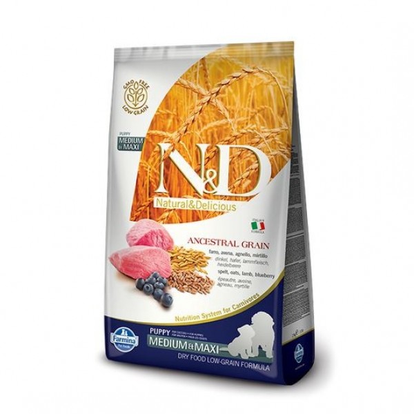 N&D Low Grain Puppy M/L Lamb & Blueberry 2,5 kg