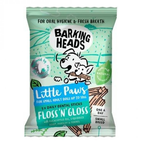 Levně Barking Heads Little Paws Treats Floss'n' Gloss 100 g