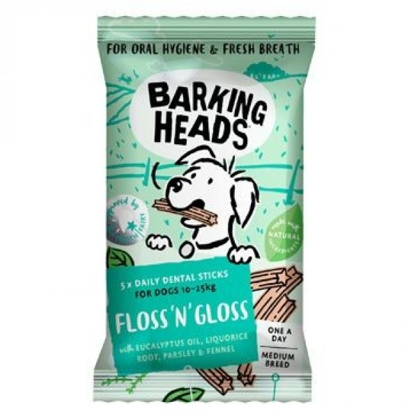 Levně Barking Heads Treats Floss'n' Gloss Medium Breed 150 g