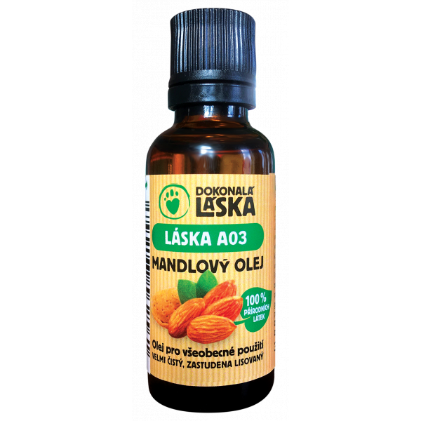 Levně Láska A03 Mandlový olej čistý přírodní 30 ml