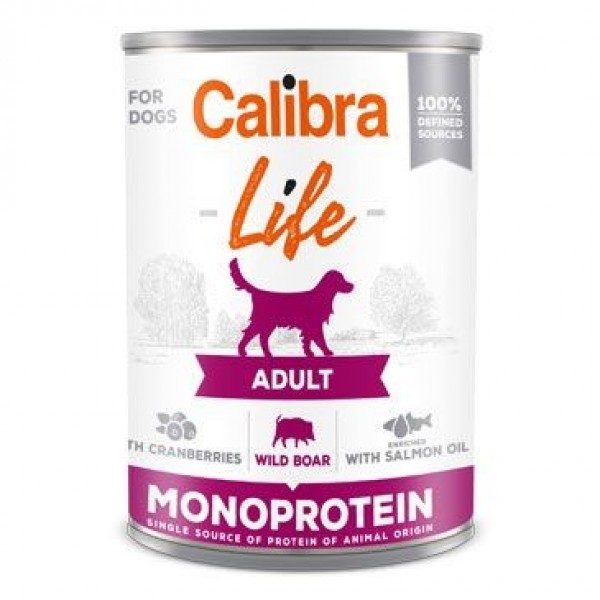 Calibra Life konz. Adult Wild boar with cranberries 400 g
