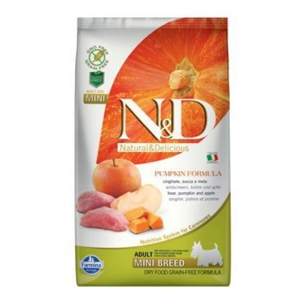 N&D Grain Free Pumpkin Adult Mini Boar & Apple 2,5 kg