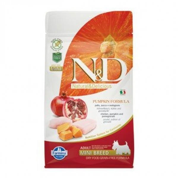 Levně N&D Grain Free Pumpkin Adult Mini Chicken & Pomegranate 800 g