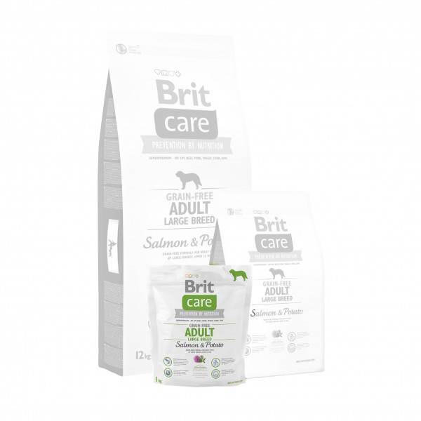 Brit Care Dog Grain-free Adult LB Salmon & Potato 1kg
