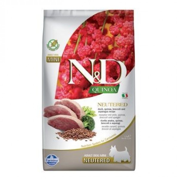 N&D Quinoa Neutered Duck&Broccoli&Asparagus 2,5 kg