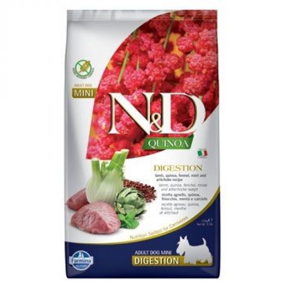 N&D Quinoa Digestion Lamb & Fennel Mini 2,5 kg