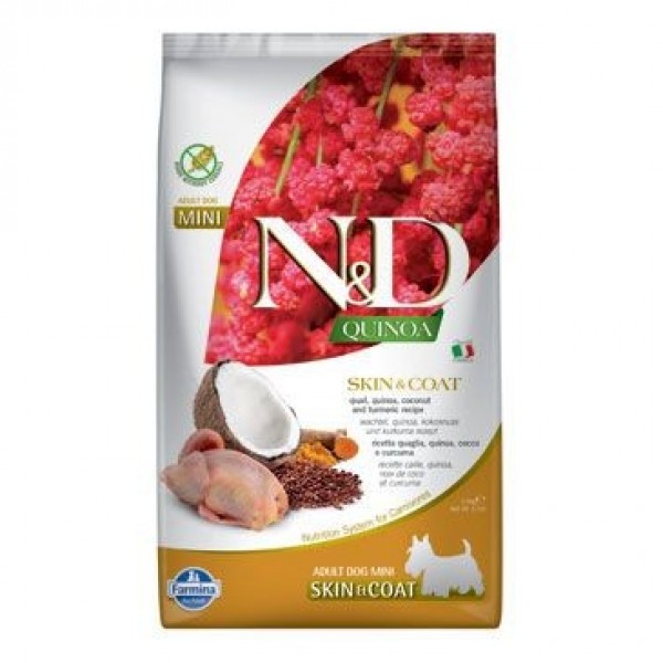 N&D Quinoa Skin&Coat Quail & Coconut Mini 2,5 kg