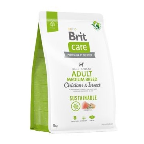 Levně Brit Care Sustainable Adult Medium Breed 3 kg
