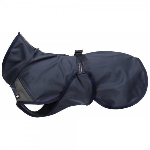 Levně Softshellová bunda ASTON S 33 cm tmavomodrá/šedá