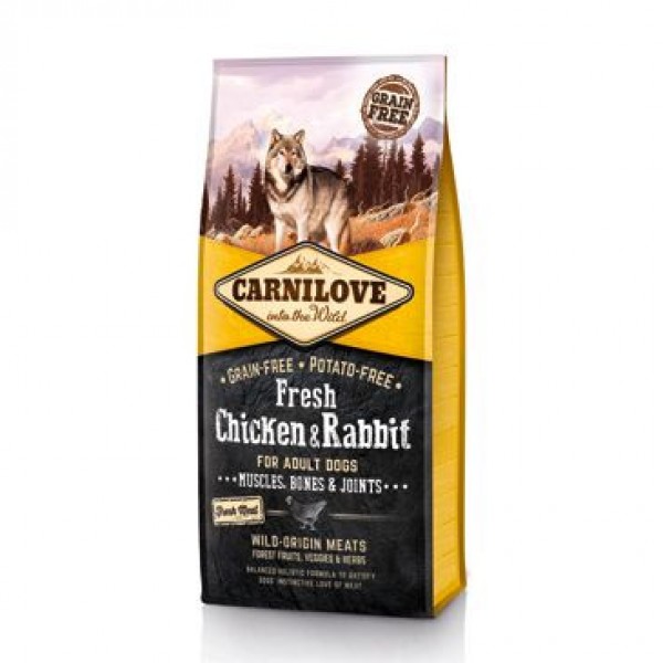 Levně Carnilove Fresh Chicken & Rabbit for Adult 12 kg