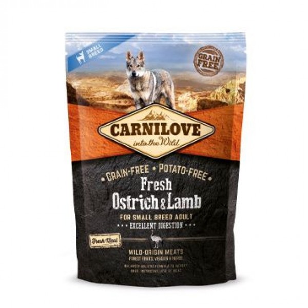 Carnilove Fresh Ostrich&Lamb for Small Breed 1,5 kg