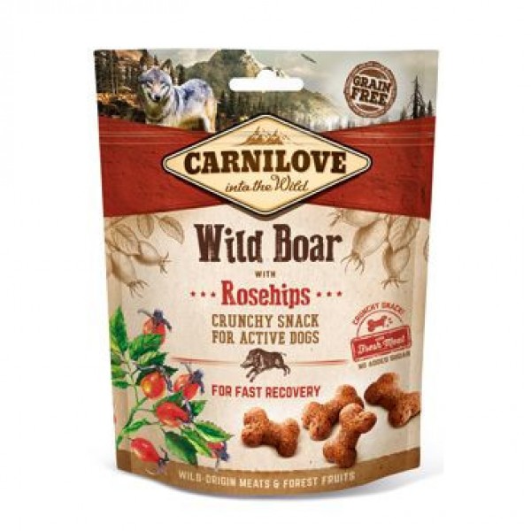 Levně Carnilove Crunchy Snack Wild Boar&Rosehips 200 g