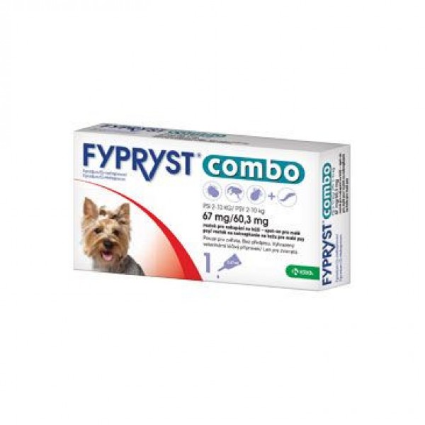 Fypryst combo spot-on 67/60,3 mg malý pes 1x0,67 ml
