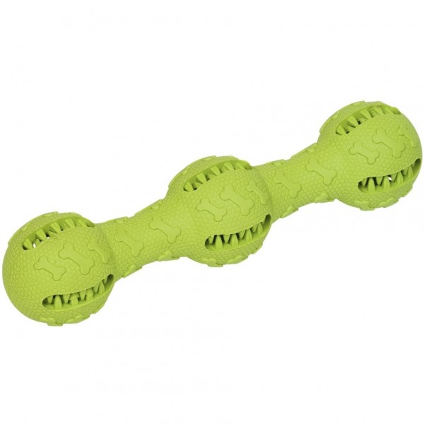 Levně Dentální tyč s míčky 21 cm zelená