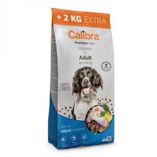 Levně Calibra Premium Line Adult 12 kg + 2 kg zdarma