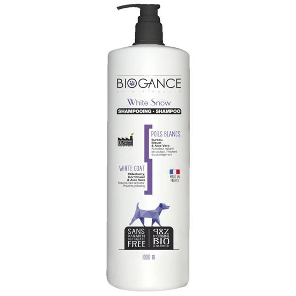 Levně Biogance šampon White snow - pro bílou/světlou srst 1l
