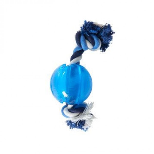 Levně Strong Ball s provazem sv. modrá, M