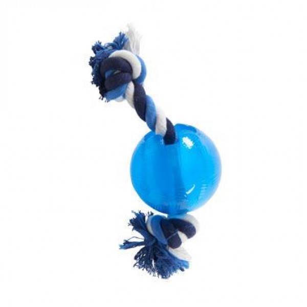 Levně Strong Ball s provazem sv. modrá, L