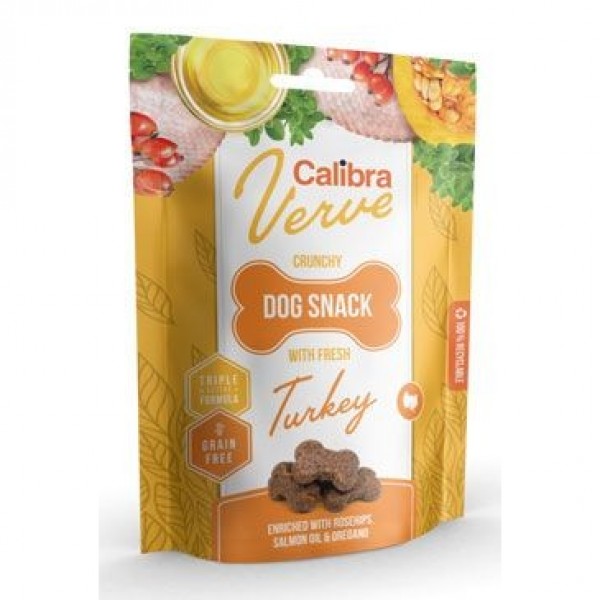 Levně Calibra Verve Crunchy Snack Fresh Turkey 150 g