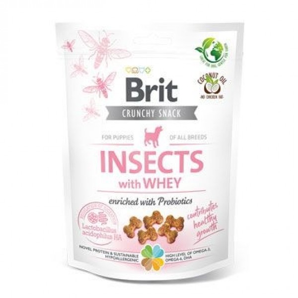 Levně Brit Care Crunchy Cracker Puppy Insect & Whey & Probiotics 200 g