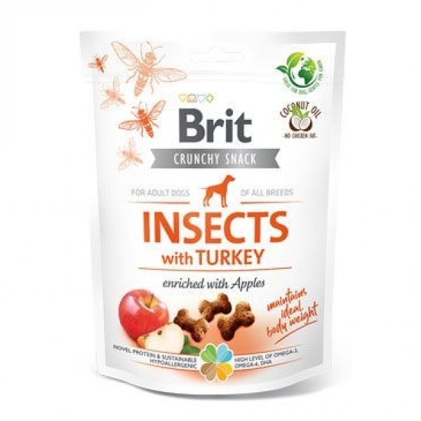 Levně Brit Care Crunchy Cracker Insect & Turkey & Apples 200 g