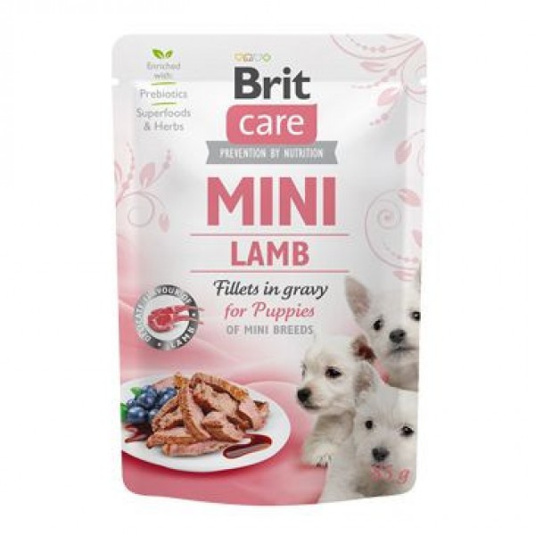 Levně Brit Care Mini Puppy Lamb fillets in gravy 85 g