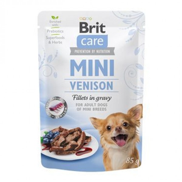 Levně Brit Care Dog Mini Venison fillets in gravy 85 g