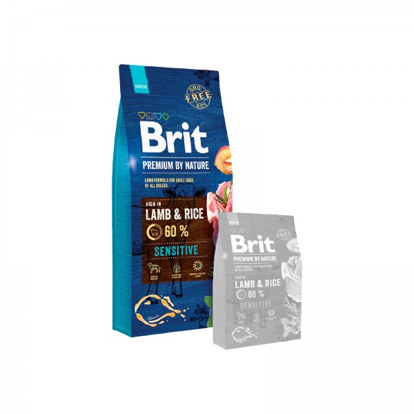 Levně Brit Premium by Nature Sensitive Lamb 15 kg