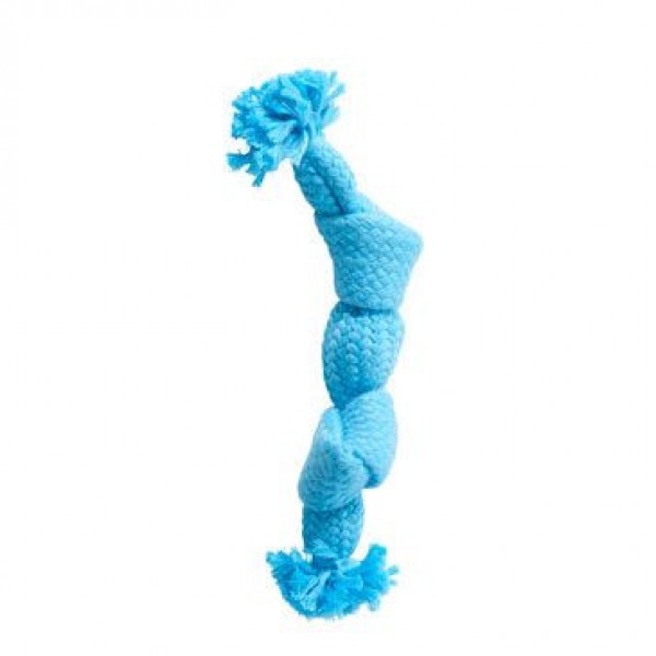 Levně Squeak Rope, modrá, 23 cm, S