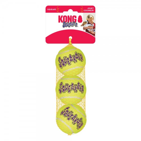 Kong SqueakAir Míč 3 ks, medium