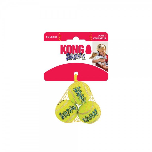 Kong SqueakAir Míč 3 ks, small