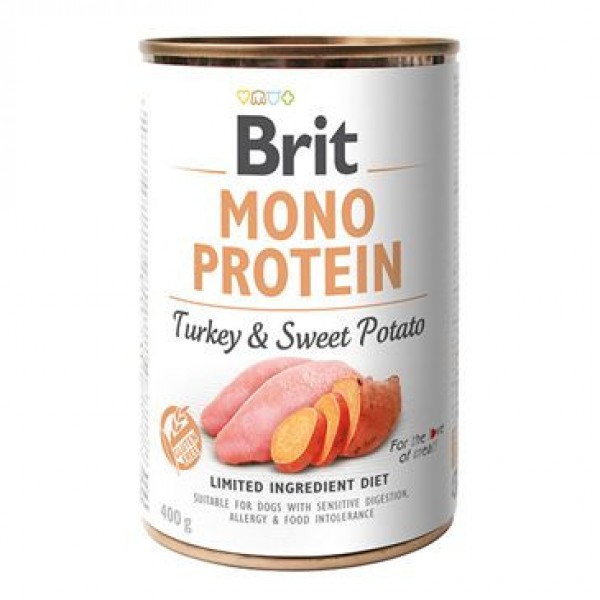 Brit konz. Mono Protein Turkey & Sweet Potato 400 g