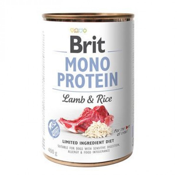 Levně Brit konz. Mono Protein Lamb & Rice 400 g