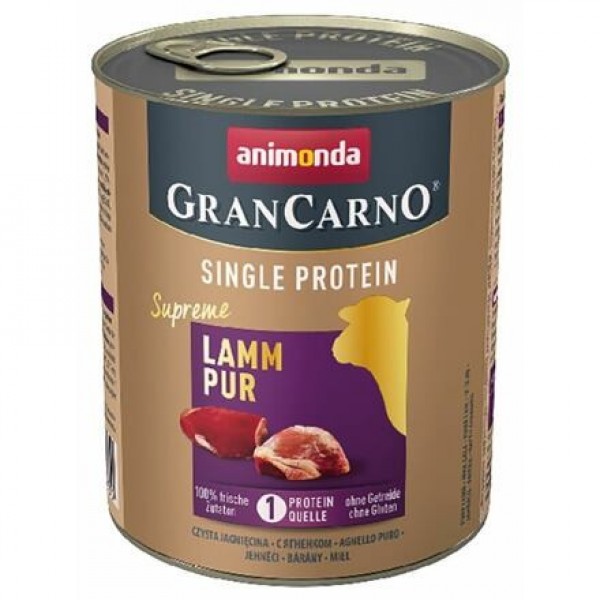 Levně GranCarno Single Protein čisté jehněčí 800 g
