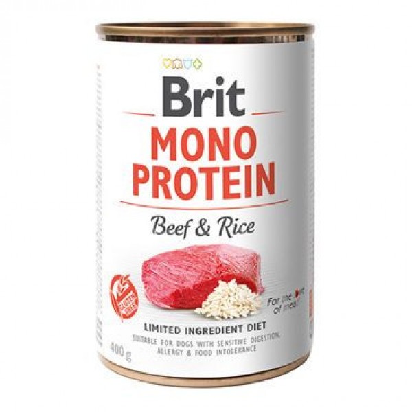 Levně Brit konz. Mono Protein Beef & Rice 400 g