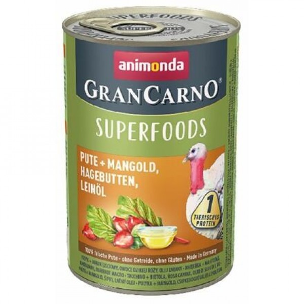 Levně GranCarno Superfoods krůta, mangold, šípky 400 g