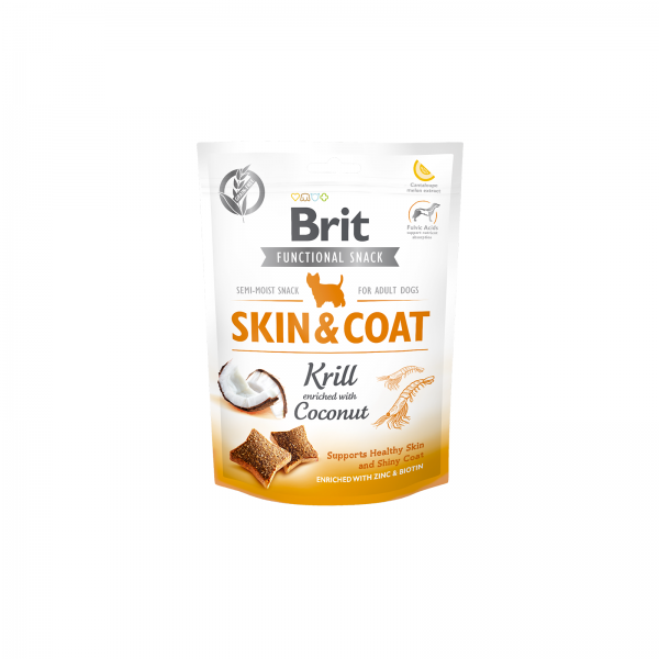 Levně Brit Care Functional Snack Skin&Coat Krill 150 g