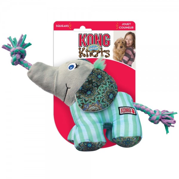 Hračka textil Knots slon S/M Kong