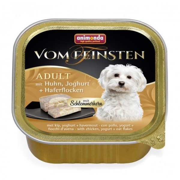 Levně VomFeinsten CORE kuřecí, jogurt + vločky pro psy 150g