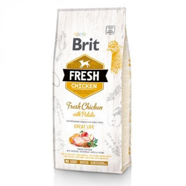 Brit Fresh Chicken & Potato Adult Great Life 2,5 kg