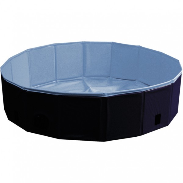Bazén pro psa odolný skládací modrý s krytem 160x30 cm