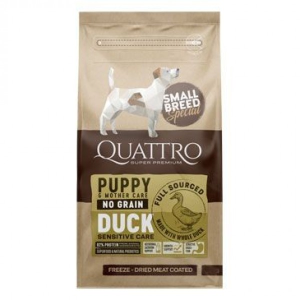 Quattro Dry Small Breed Puppy/Mother Kachna 7 kg