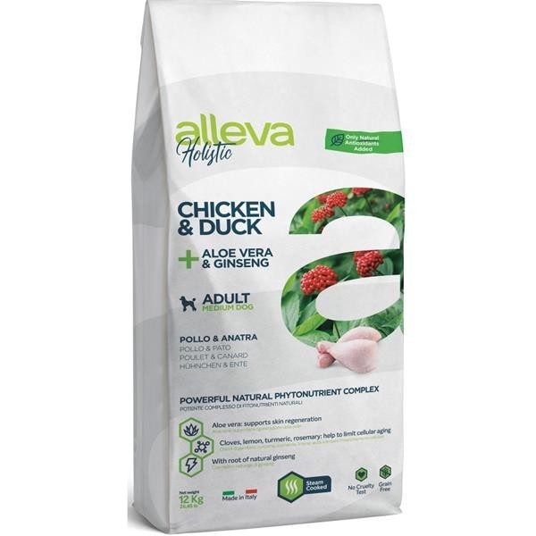 Alleva Holistic Dry Adult Chicken&Duck Medium 12 kg