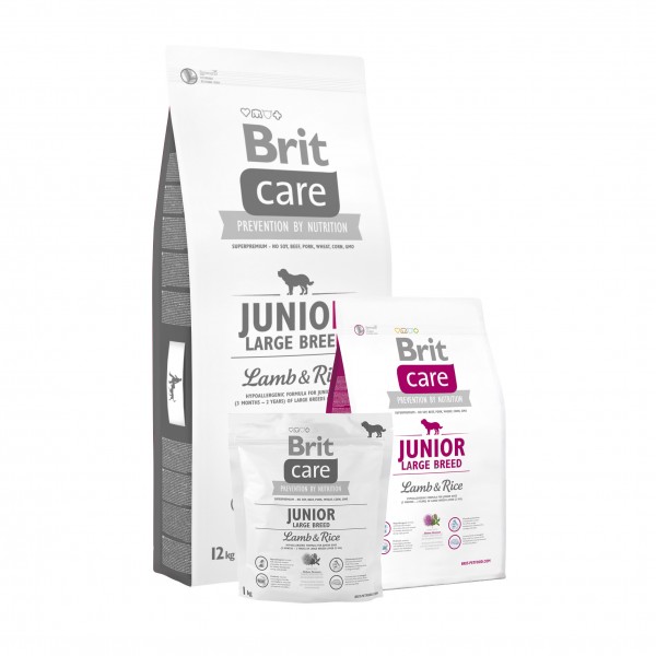 Brit Care Dog Junior Large Breed Lamb & Rice 3kg