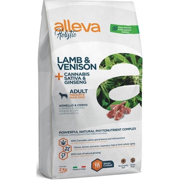 Levně Alleva Holistic Dry Adult Lamb&Venison Medium/Maxi 2 kg