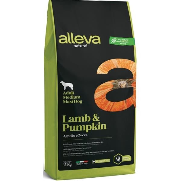 Levně Alleva Natural Dry Adult Lamb&Pumpkin Medium/Maxi 12 kg