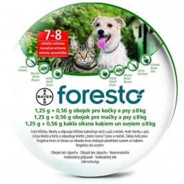 Foresto 1,25g+0,56g obojek pro kočky a psy do 8kg obojek 1ks 38 